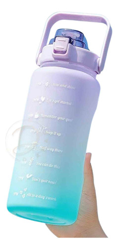 Botella De Agua 2 Litro Marcador Tiempo Horario Bpa Free