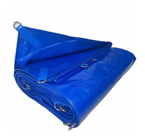 Lona Impermeable Para Agua 3x3 Metros Azul Con Argollas