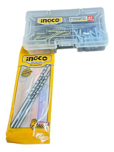 Parafusadeira E Furadeira De Impacto Com 2 Baterias Ingco