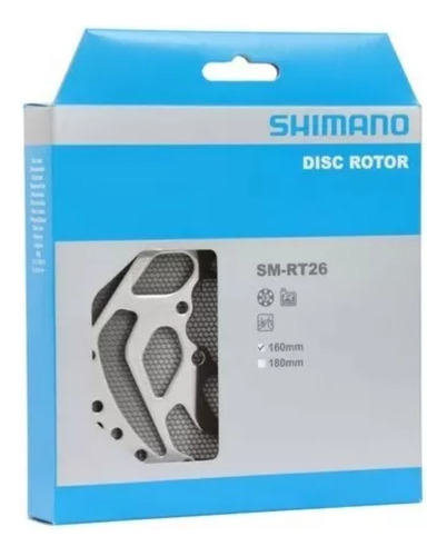 Disco Rotor Shimano Sm-rt26 160mm 6 Tornillos