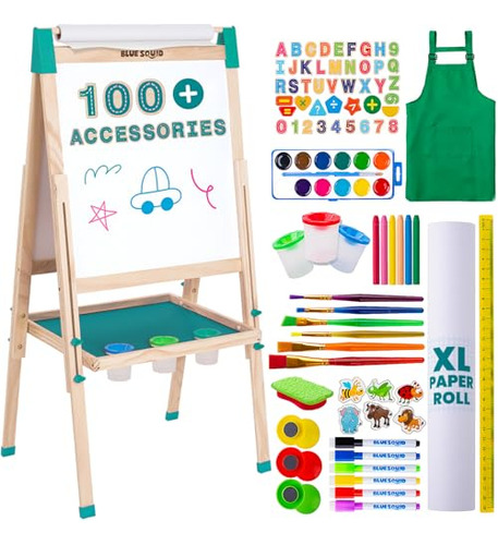 Caballete De Arte Azul Para Niños Que Incluye Más De 100