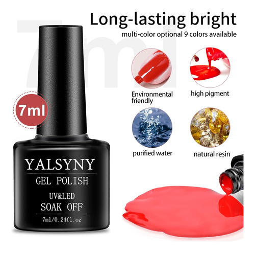 Kit De Esmalte De Uñas, Lámpara De Uñas Led Uv, Kit De Uñas