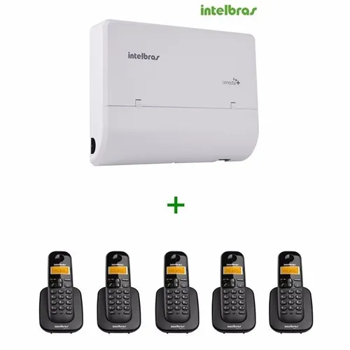 comprar Pabx Modulare Mais 2 Tr+4 Ramais+ 5 Ramais Sem Fio Dect