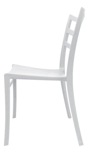 Silla Polipropileno Para Exterior - Desillas Color Blanco Tolón