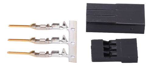 Conector Jr Hembra 11.010, 100 Unidades, Color Dorado Profes