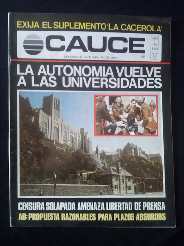 Cauce N° 11 Año 1 24 De Abril Al 7 De Mayo 1984