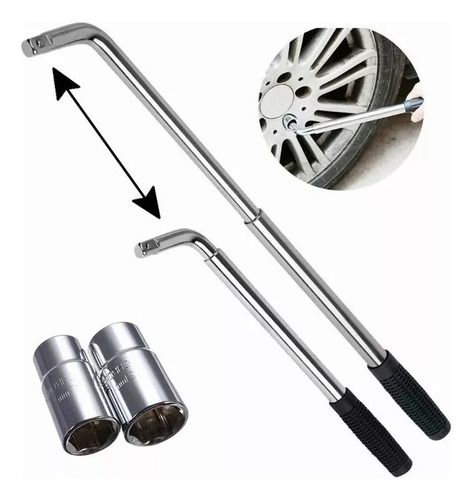 Llave Manual Con Dados Para Rines, Urines Extensibles