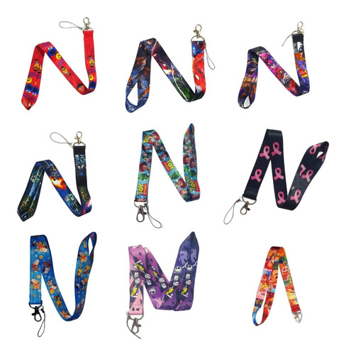 Imagen 1 de 10 de 20 Lanyard, 20 Diseños Por Mayor /portacredenciales