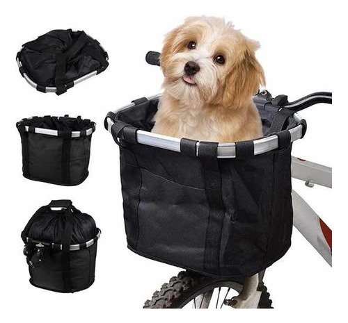 Cesta Desmontable Para Bicicleta Para Pasear A La Mascota.