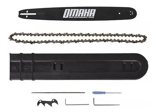 Imagen 3 de 10 de Motosierra Naftera Omaha Ms58 58cc Espada De 20 Pulgadas