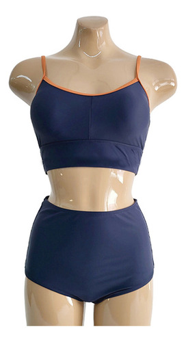 Bikini Cassidy De Cintura Alta En Color Liso