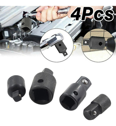 8 Peças Adaptador Soquete Redução 1/4 3/8 1/2 Cr-v