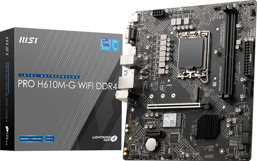 Placa Base Msi Pro H610m-g Wifi Ddr4 Proseries (12/13t...