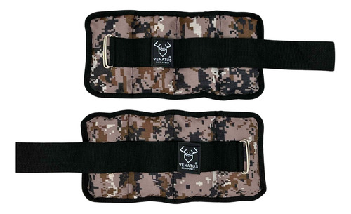 Polainas De 1kg C/u Peso Total 2kg Diseño Camuflaje Militar