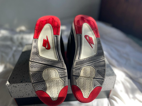 Nike Air Jordan Retro 4 Bred Zapatillas Originales (Usado)