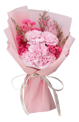 Ramo De Flores Fragantes Del Día De Valentín Clavel Rosa