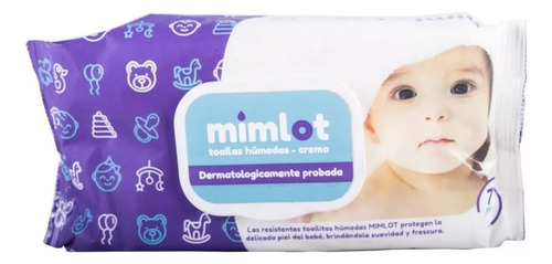 Imagen 1 de 2 de Toallas Húmedas Mimlot 72pcs