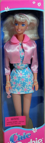 Fashion Avenue Rubia Muñeca Chic Barbie En Color Rosa Sati.