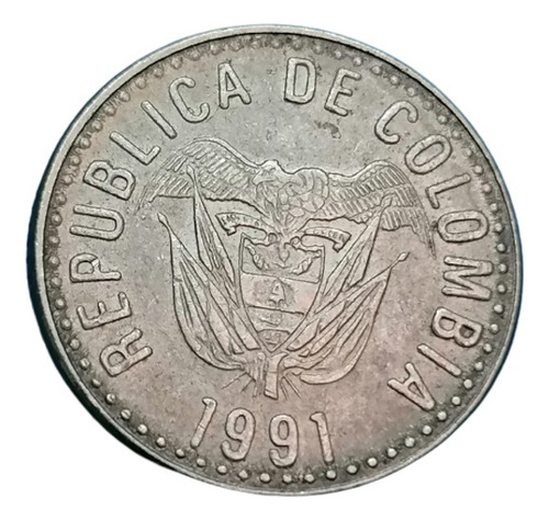 Colombia Moneda 5 Pesos 1991