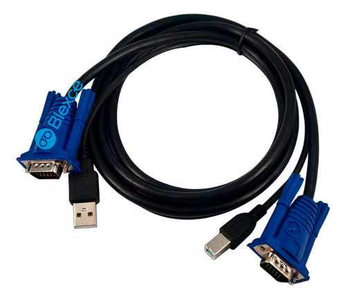 Cable Para Switch Kvm Usb 2.0 Tipo-a Vga 1,5 M