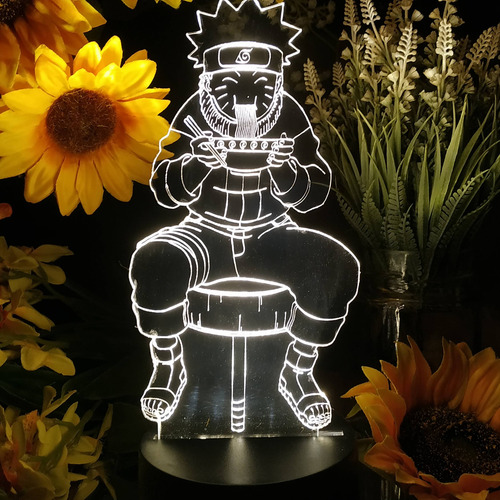 Luminária De Mesa Led Infantil Decoração Nerd Naruto Comida