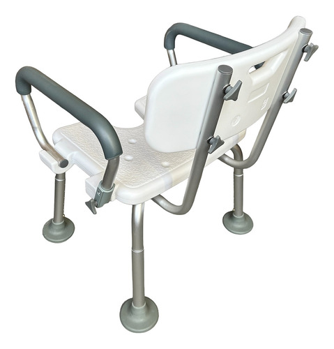 Silla Ducha Plegable Con Descansabrazos Abatibles De Color