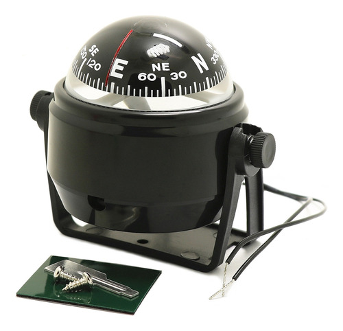 Sea Marine Compass Negro Led Electrónico Digital Barco Yate