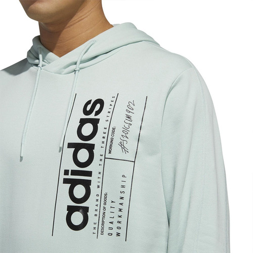 Imagen 4 de 4 de Buzo adidas Bb Hdy C/ Capucha Hombre Casual Urbano