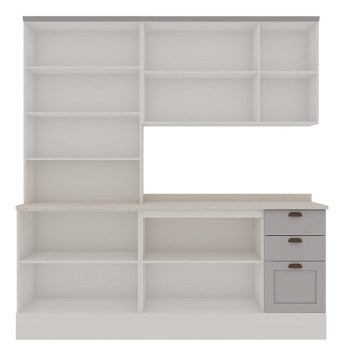 Cozinha Modulada Compacta 4 Peças Com Armário Aéreo 2 Wt