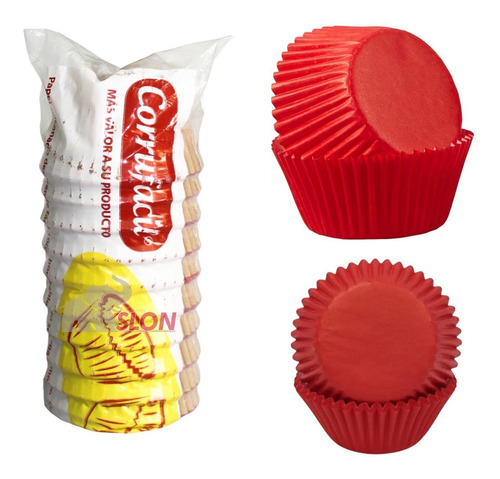 Capacillos Cupcakes Rojo #72  500 Pzas