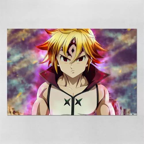 Big Poster do Anime Nanatsu no Taizai Tamanho 90x60 cm LO002