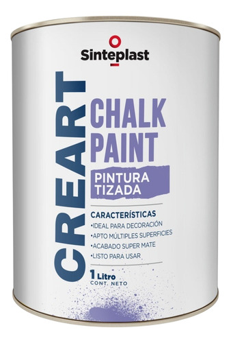 Chalk Paint Pintura Tizada Decorativa 1lt Blanco Glaciar