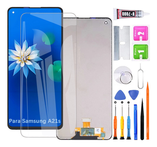 H&lycyj H&lycyj00169 Pantalla Para Samsung A21s A217m A217f Display Negro