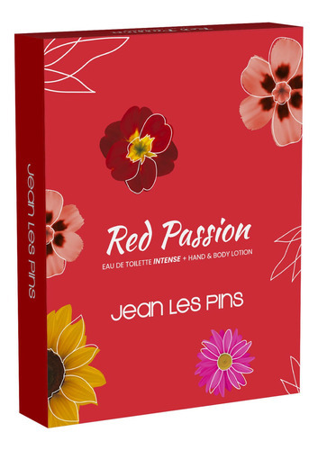 Perfume Red Passion Edt 100 Ml + Body Lotion Jean Les Pins