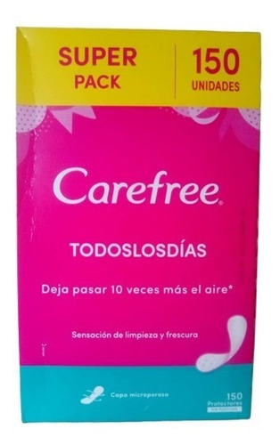 Toallas Diarias Carefree 150 Unidades