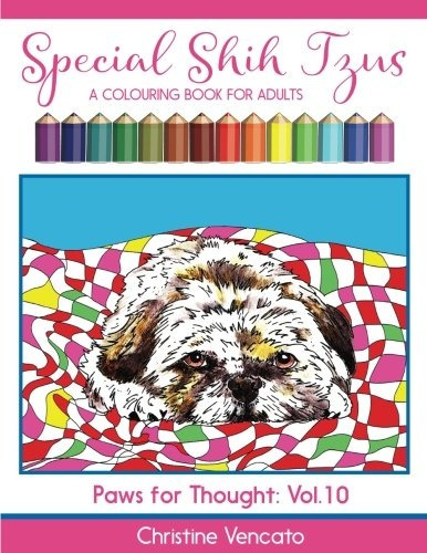 Especial Shih Tzus Un Lindo Perro Para Colorear Libro Para A