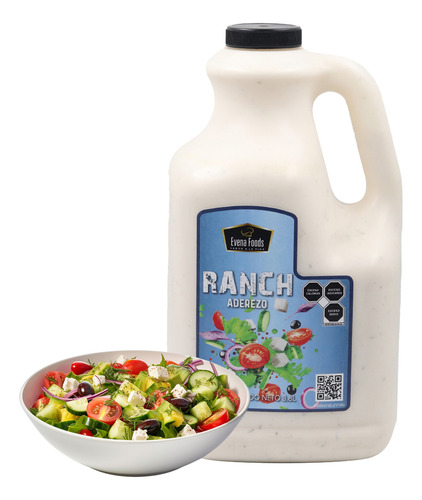 Aderezo Ranch Cremoso 3.8l Perfecto Para Ensaladas Y Dips
