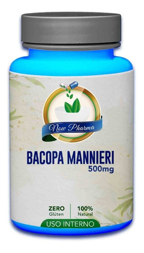 Bacopa Manniere 500mg 60 Capsulas Sabor Sem