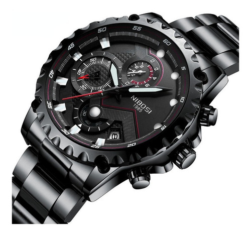 Reloj De Cuarzo Analógico Impermeable Para Hombre Nibosi 232