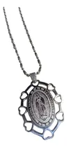 Comprar Virgen De Guadalupe Dije +cadena +caja Acero Quirurgico 316l