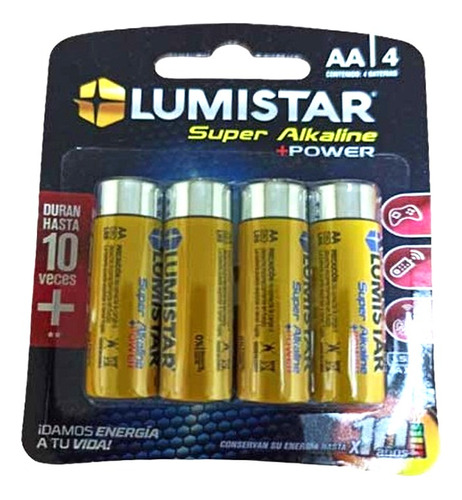 Bateria Super Alkaline Doble Aa Lr6