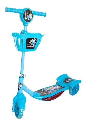 Patinete Importway  Infantil 3 Rodas Com Cesta  azul  para crianças