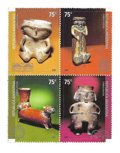 Argentina Mint 2000 Pueblos Indigenas I I Serie 2392/95 