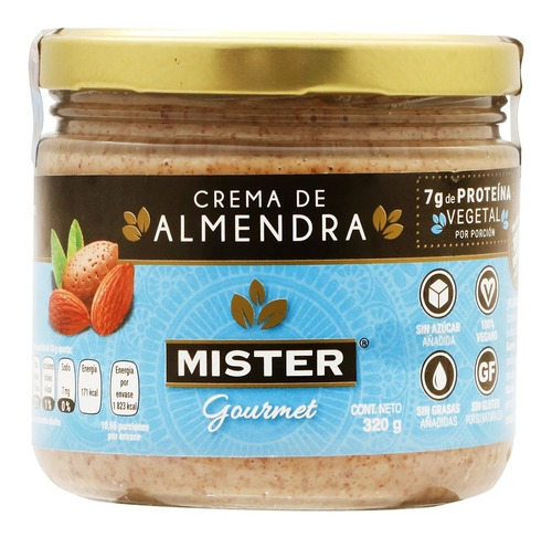 Crema De Almendra Mr Gourmet Frasco 320gr Ipg