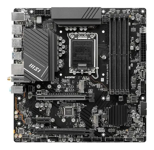 Placa-mãe Msi Pro B760m-a Wifi Lga 1700 Micro-atx Ddr5 B760