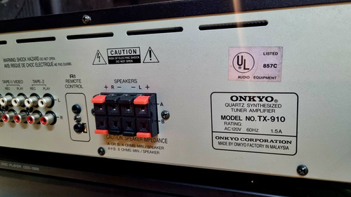 Receiver Onkyo Tx-910 Am Fm Stereo Entrada Tornamesa. (Usado)