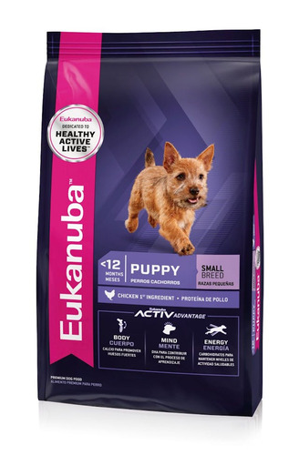 Imagen 2 de 2 de Alimento Eukanuba para perro cachorro de raza pequeña sabor mix en bolsa de 15 kg