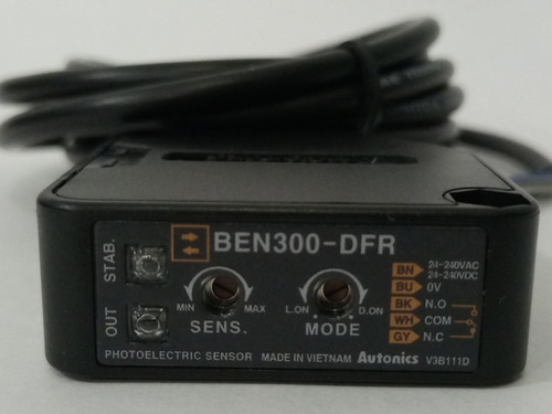 Sensor Difuso Reflectivo,ben300-dfr, Multivoltaje, Autonics 