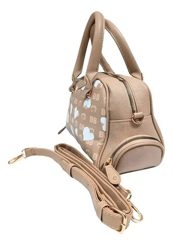 Bolsa Mini Betty Boop Semax Bege 25,5x18,5x14cm Transversal com