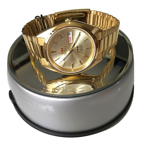 Relógio Orient Automatico Masculino Dourado - Original C/ Nf